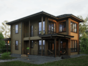 Дом из клееного бруса: преимущества и особенности